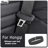 For Hongqi H5 H6 E-MQ5 Interior Accessries 2/4 Piece Car Seat Belt Silicone Protective Cover Trim