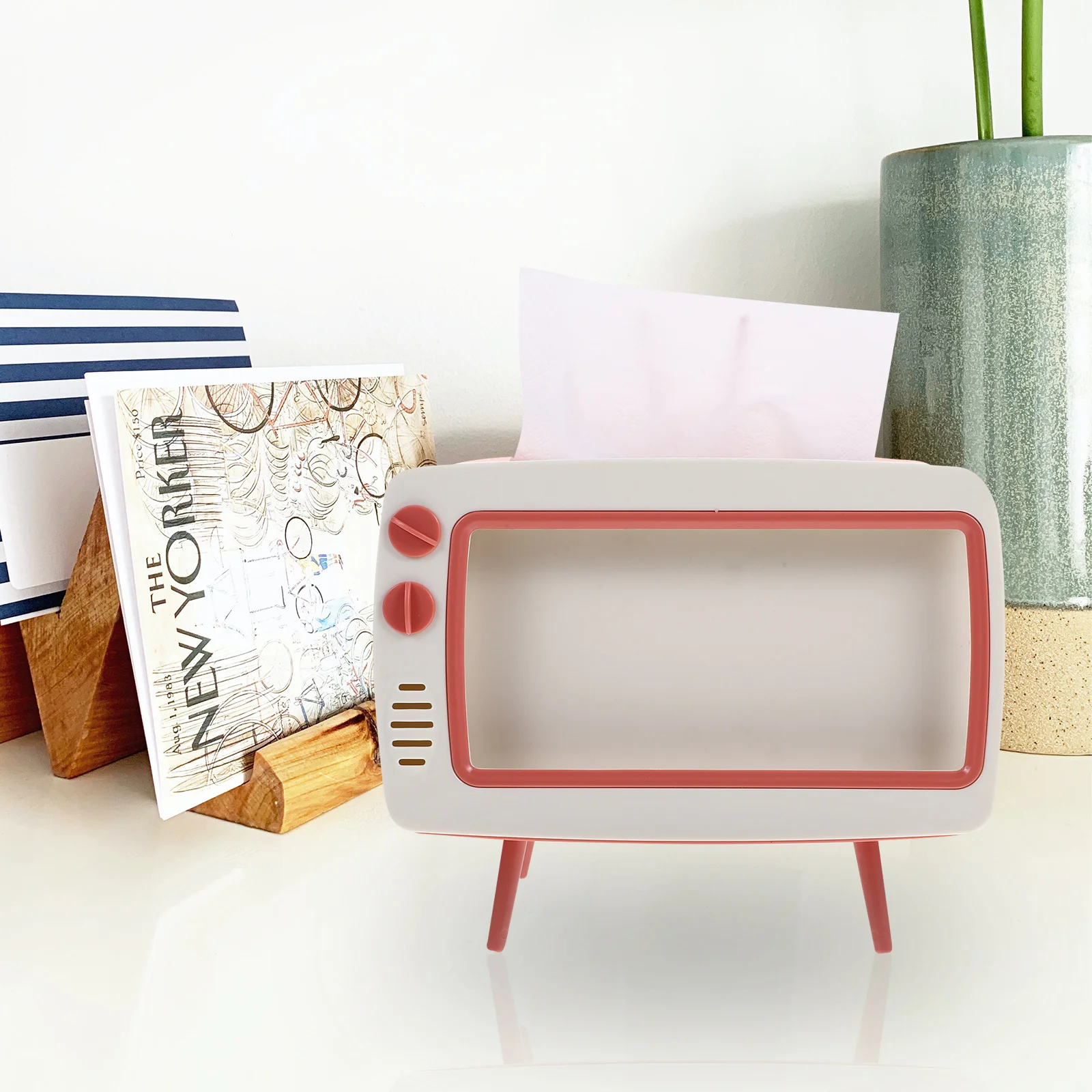 

1pc Creative Tissue Box Holder Cute Napkin Storage Container For Bathroom Bedroom Office Car Multi-Use Household Organizer