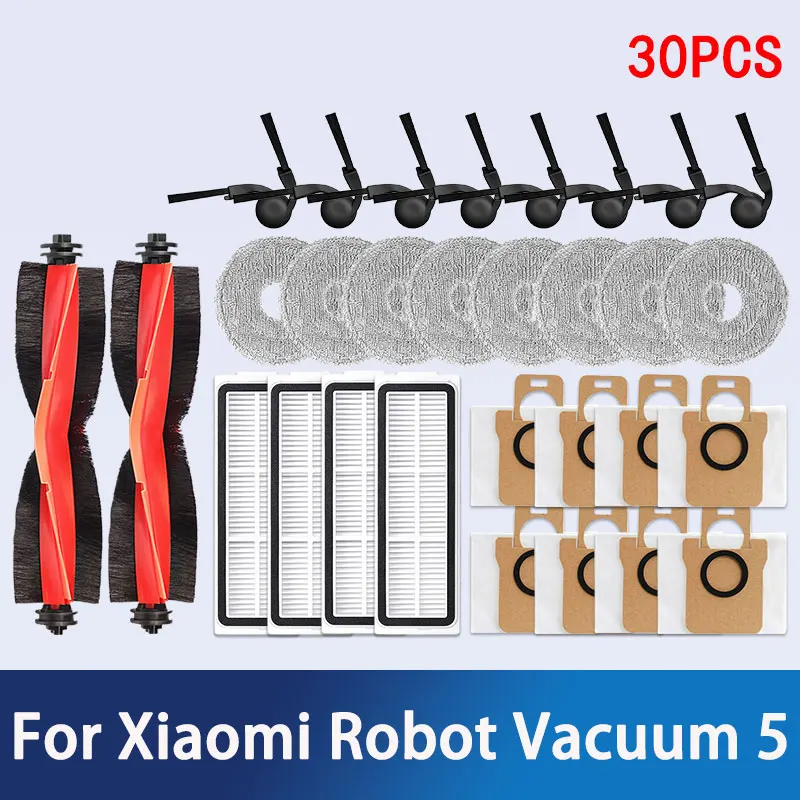 Voor Xiaomi Robot Vacuüm 5/OV31GL Cleaner Accessoires Belangrijkste Zijborstel Mop Doek HEPA Filter Stofzak Vervangende Onderdelen