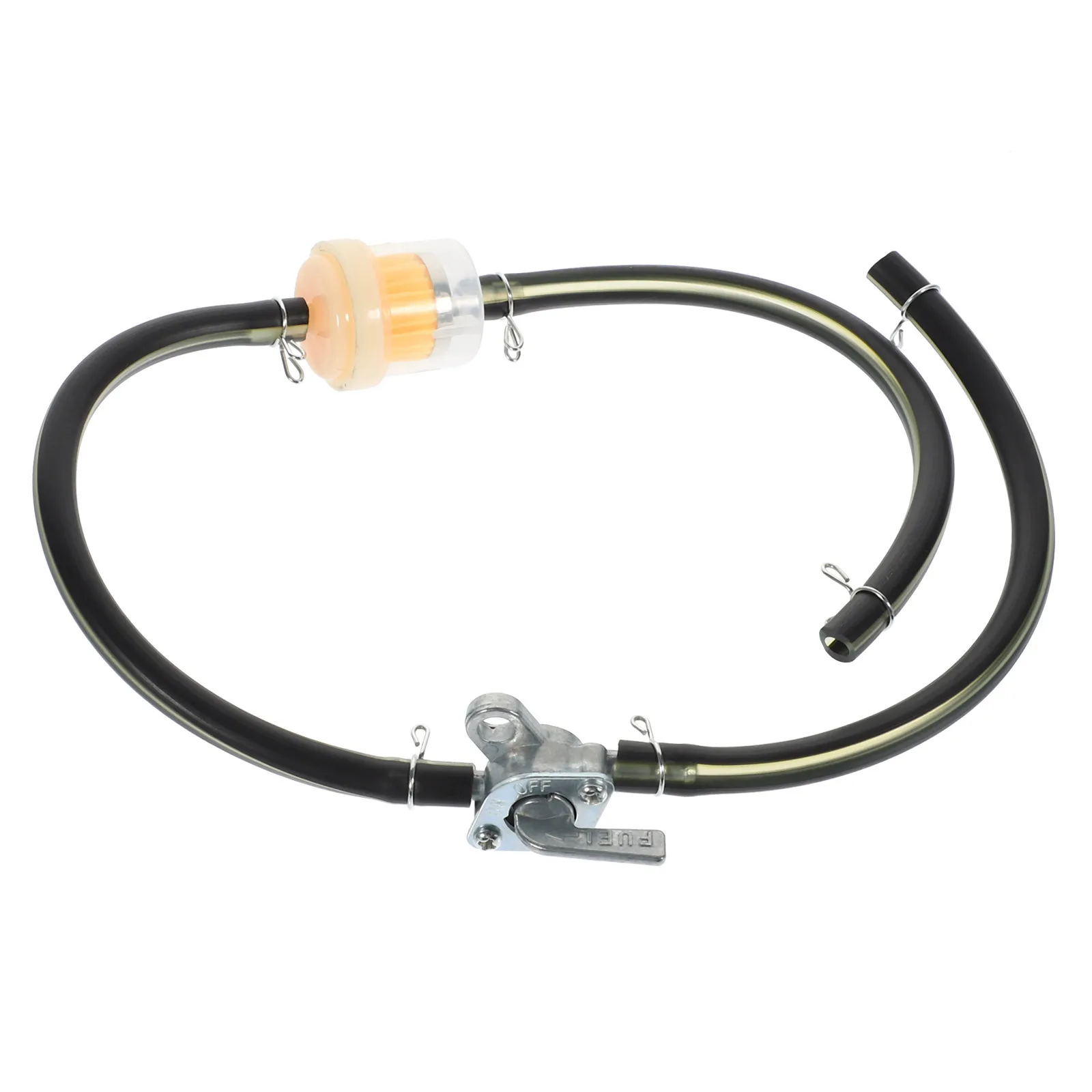 

Fuel Filter with Hose Motorcycle Atv Universal Durable Iron PVC Plastic Quick Setup Engine Protection
