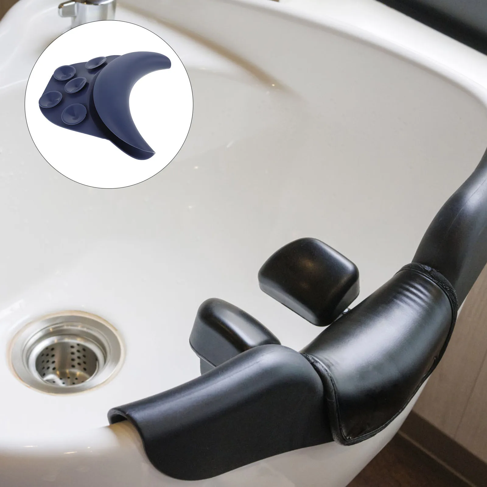 

Чаша для шампуня, подушка для шеи, силиконовая подушка для салона волос, водонепроницаемая поддержка шеи для салона красоты для спа-стирки -