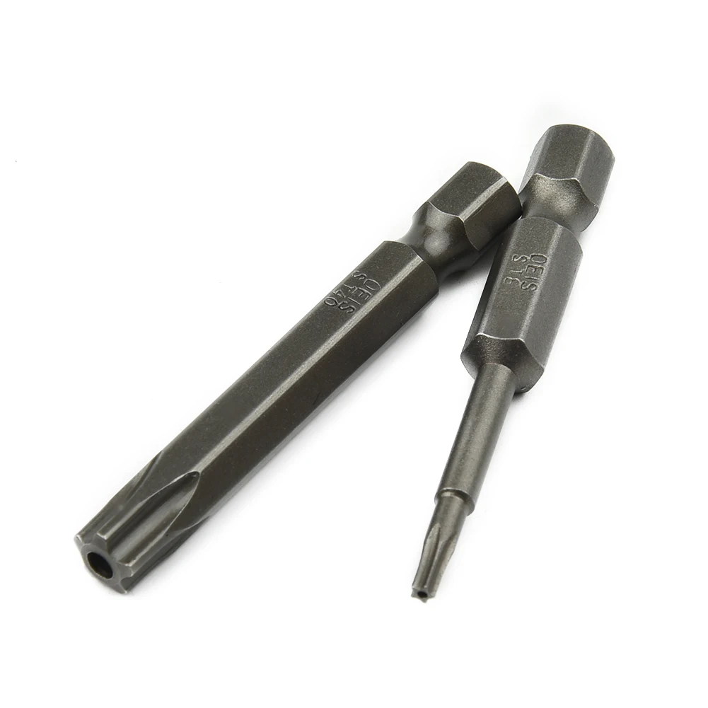 Alta qualidade chave de fenda de aço de liga, 5-ponto, brocas de ar para chaves de fenda elétricas, 50mm, 8 pcs