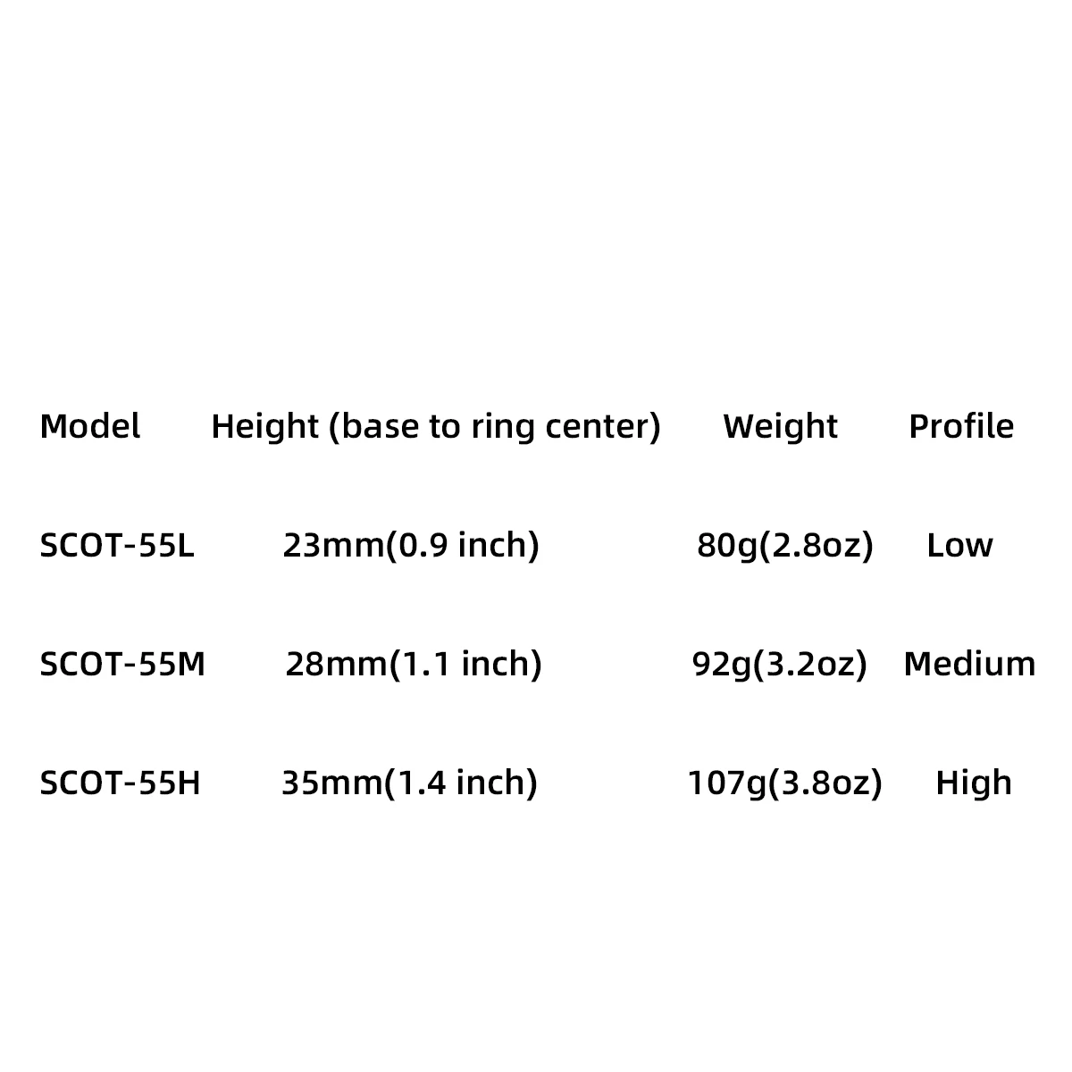 Vector Optics 30mm Dovetail Scope Rings Series For 11mm 3/8\