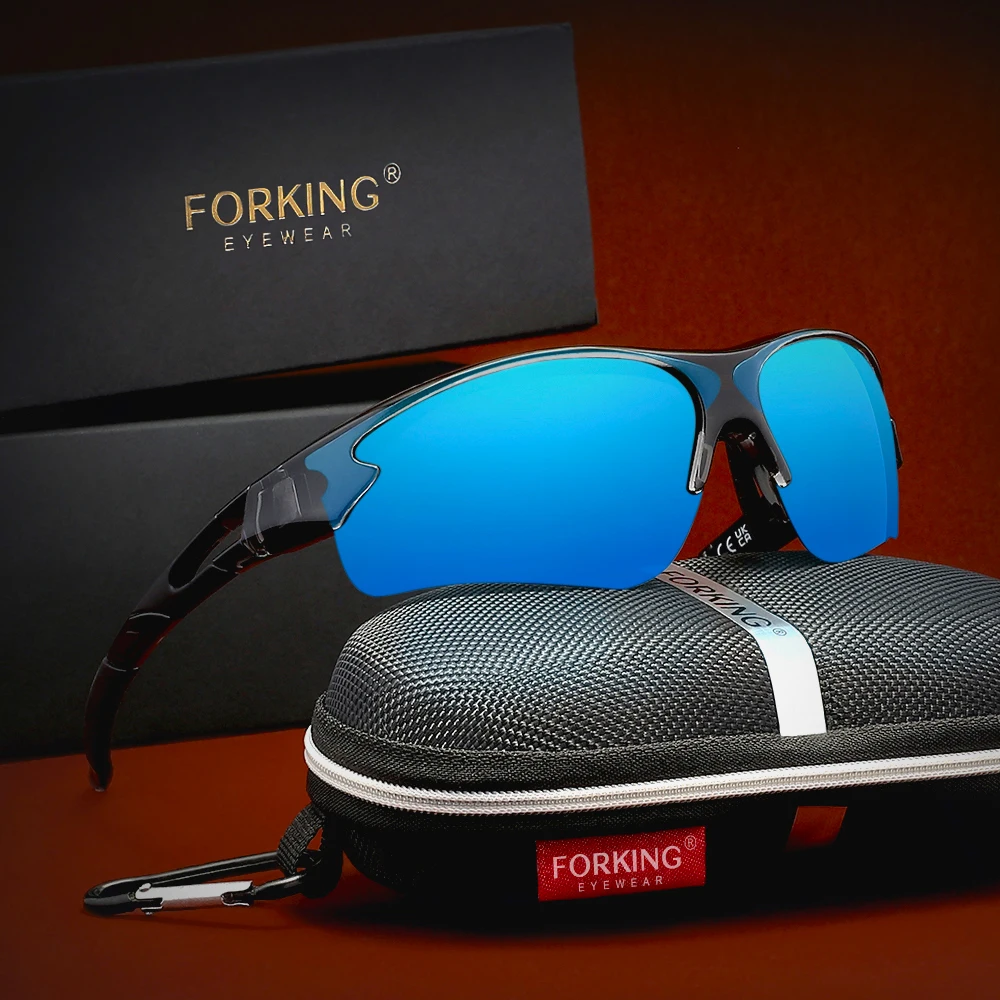 

FORKING Men's Riding Protection Sunglasses Fashion UV400 Polarized Outdoor Cycling Driving Goggles