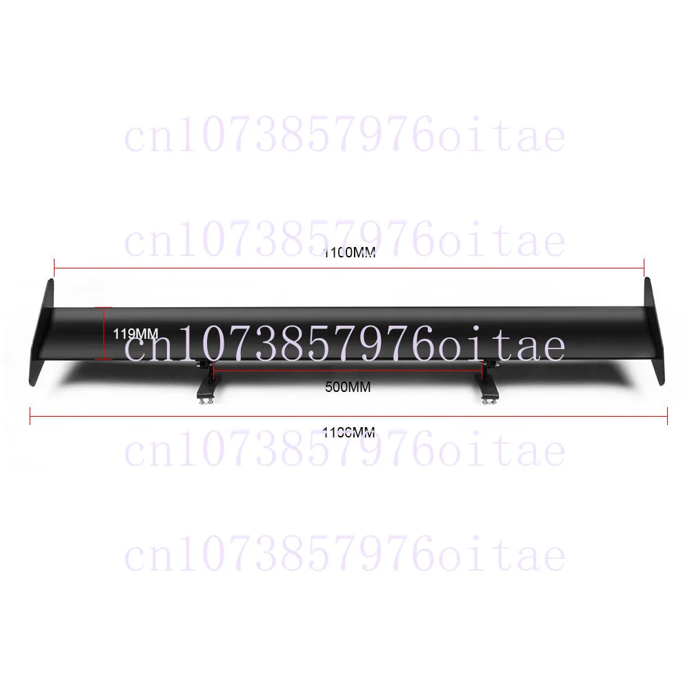 Car Car Modification Without Punching Single-layer Aluminum Alloy Tail Wing Hatchback Car Fixed Wind Wing Spoiler