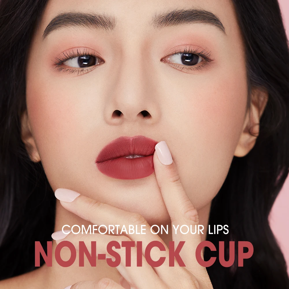 Lipstick Lip Tint 8 Colors Waterproof Long Lasting Non-stick Cup Sexy Highly Pigmented Velvet Lip Sticks Lip Stain - Image 2