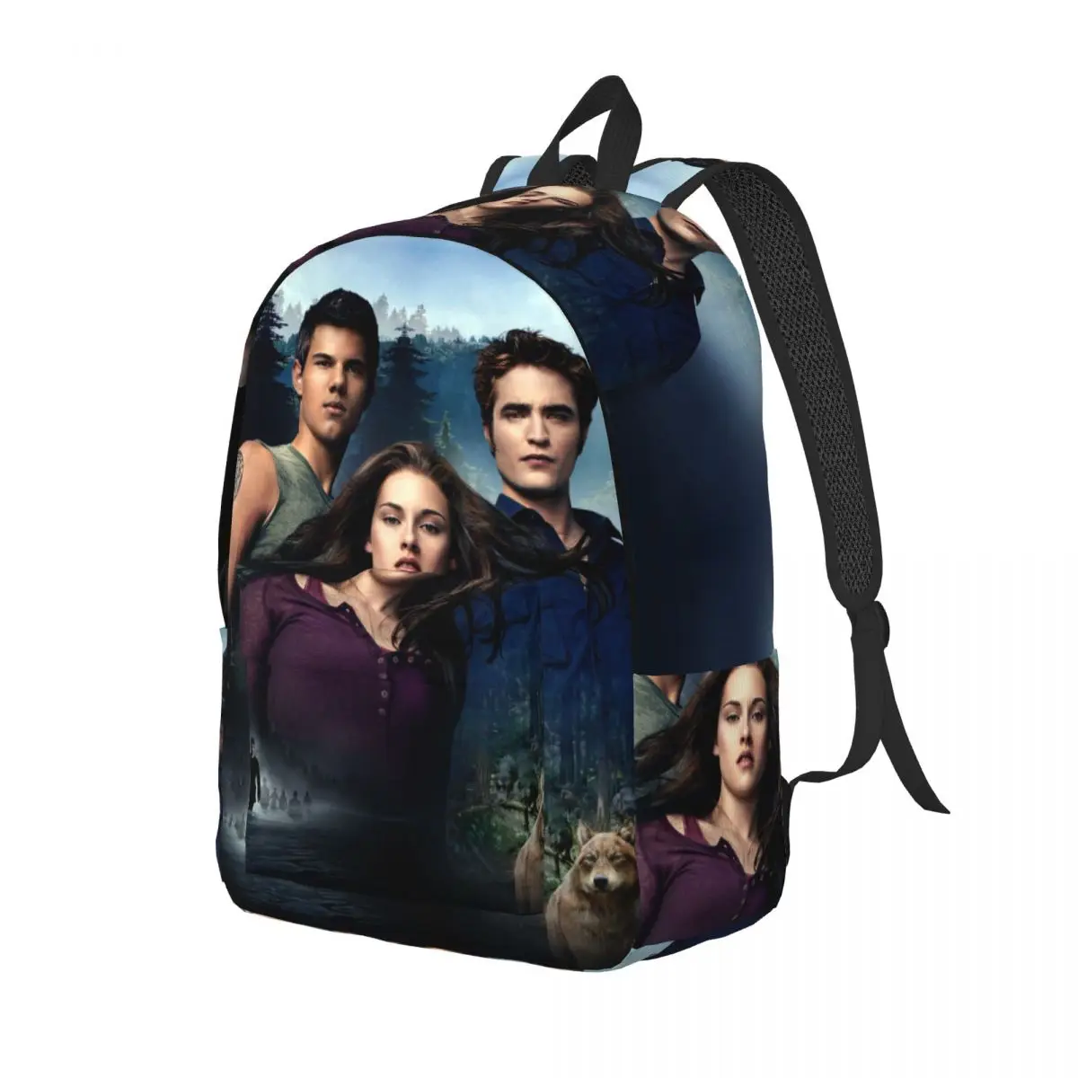 Vampire The Twilight Saga for Men Women Student School Bookbag Edward Bella Jacob Black Daypack Middle High College Travel