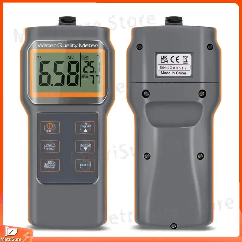 Portable High Precision Multifunctional Water Quality Tester for Dissolved Oxygen DO pH Temperature Conductivity TDS Salinity