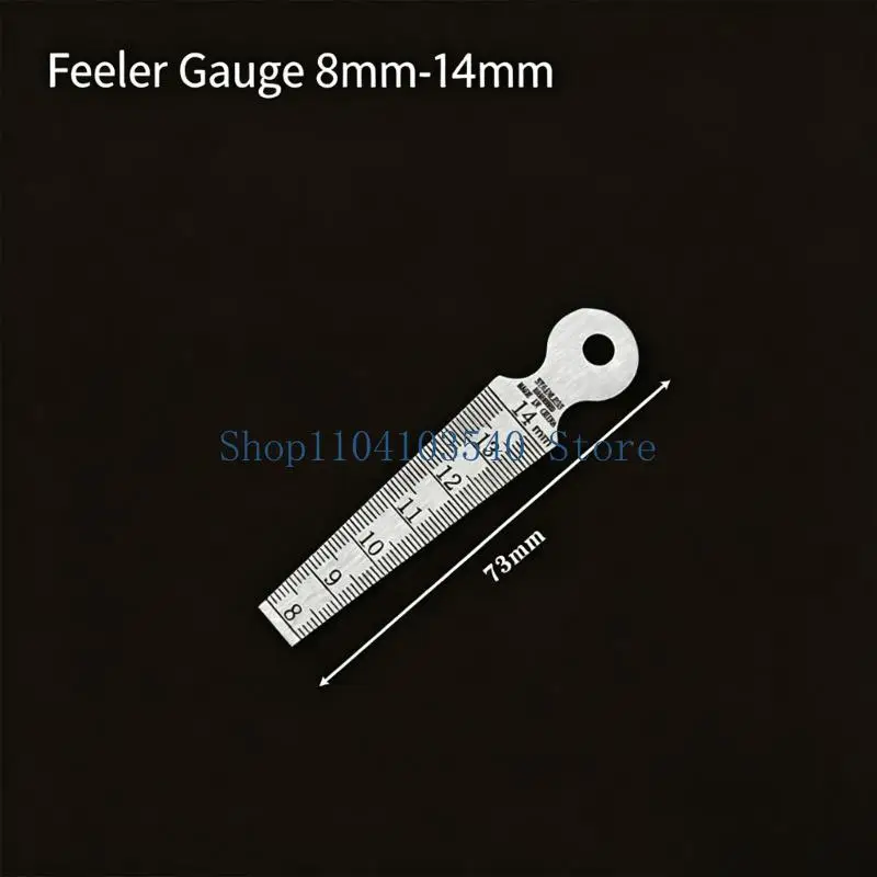 02DC Steel Gaps Gauge Measuring Set with 4 Tapered Graduated Rulers, Adjustable Knob, and Direct Reading Tool for Inspection