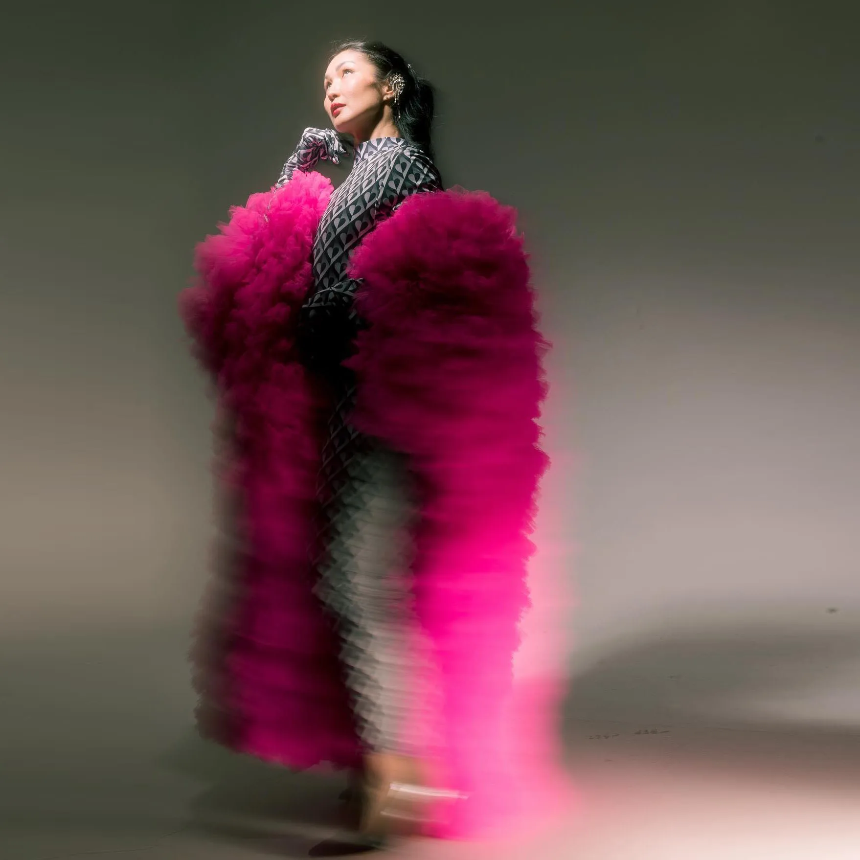 Klassiek lichtroze gewaad met zakken Extra gezwollen taft avondvrouwen rokken Vrouwelijke bruiloft rok Eenvoudige casual maxirok