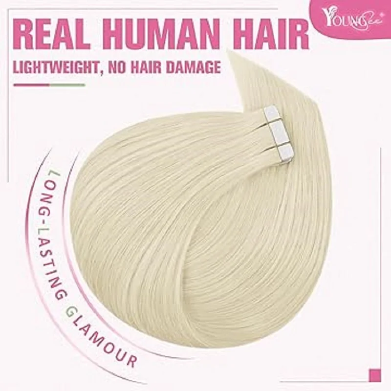 Procureur gSee Skin Trame Tape dans les extensions de cheveux pour les femmes Blonde12-24inch 30G-50G