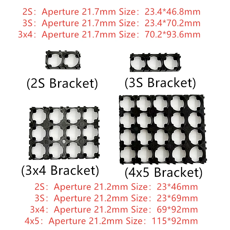 21700 Lithium Battery Bracket Electric Vehicle Battery Pack Fixed Combination Bracket Can Be Spliced And Assembled