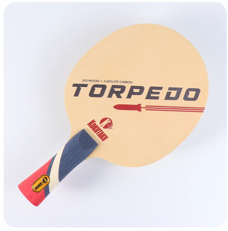 NEW LAUNCH KOKUTAKU Torpedo Table Tennis Blade 5W+2C Outer Hinoki OFF+ Loop Drive Attack FL/CS