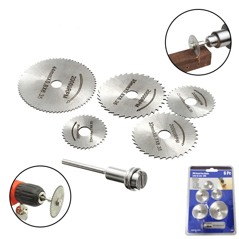 Mini Circular Saw Blade Hss Cutting Disc Rotating Drilling Tool Accessories For Wood Plastic And Aluminum