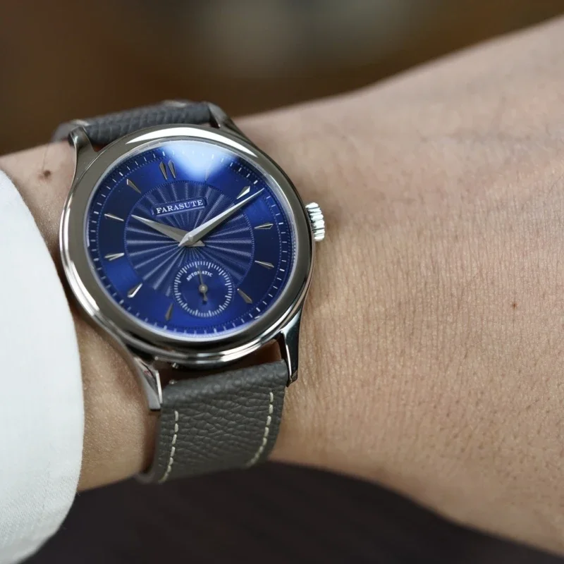 FARASUTE Luxury Watch For Men 316L Stainless Steel Case Hangzhou Customized Movement Mechanical Small Second Hand Dial Watch