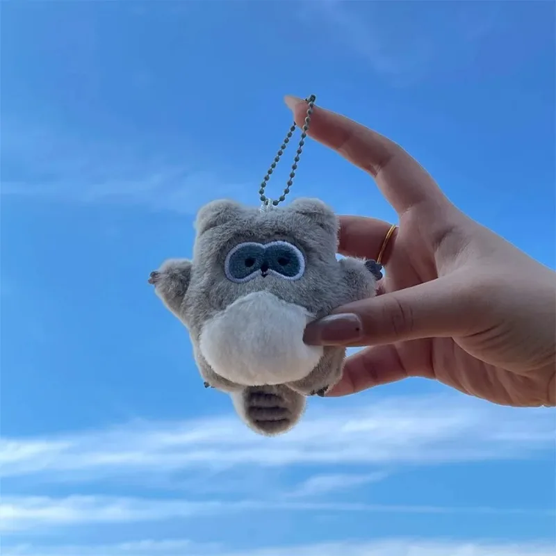 Mini porte-clés en peluche, jouets animaux, poupée en peluche douce, pendentif, décoration de sac à dos en peluche, breloques de sac de dessin animé, cadeau pour enfants