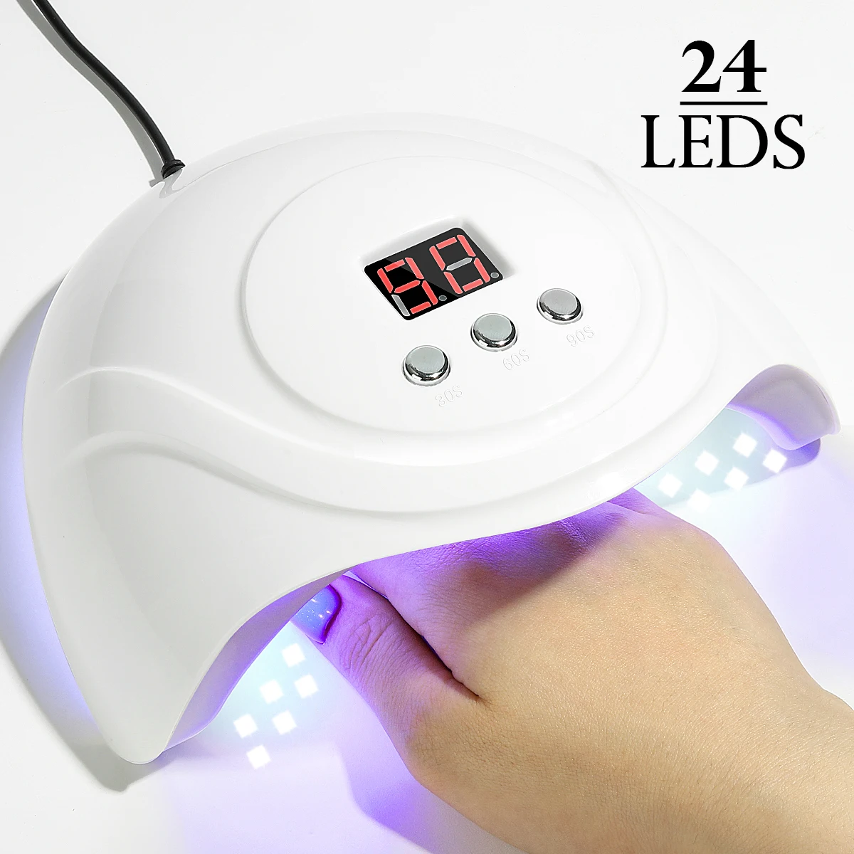 

NEW USB UV LED Nail Lamp Protable Nail Dryer with 3 Timer Setting Automatic Sensor Curing Gel LED Dryer for manicure DIY at home