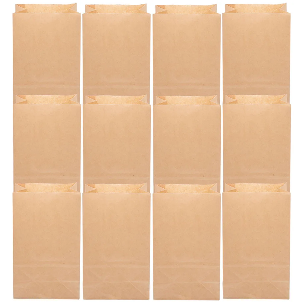 

20Pcs Washable Kraft Paper Bags Reusable Grocery Storage for Fruits Vegetables Food Snacks Foldable Pouch Paper Bags