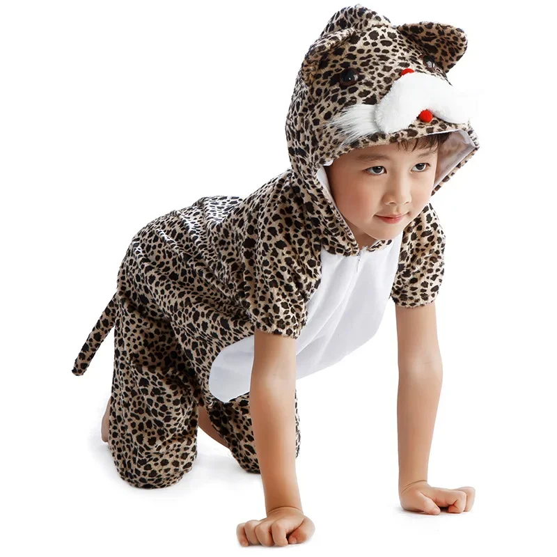 Cute Children Kids Animal Costume Cosplay Cat Mouse White Rabbit Gray Wolf Goat Halloween Animals Costumes Jumpsuit For Boy Girl