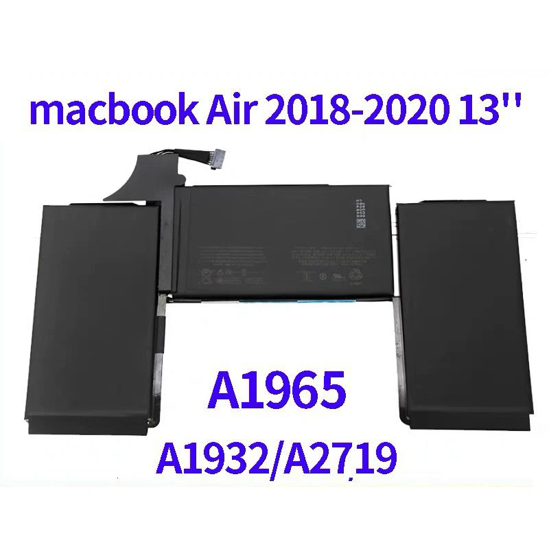 

Аккумулятор A1965 для ноутбука, 11,4 в, 4379 Вт/ч, 2018 мАч, для Apple MacBook Air 13 дюймов, A1932 2019 2020 3184 A2179 ранняя-3302, EMC 02455 EMC 020-