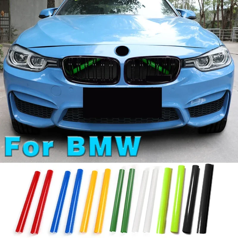 

For BMW F20 F21 F22 F23 F30 F31 F32 F33 F44 F45 1 2 3 4 Series M Sport Front Kidney Grille Cover Frame Trim Strips Style Sticker