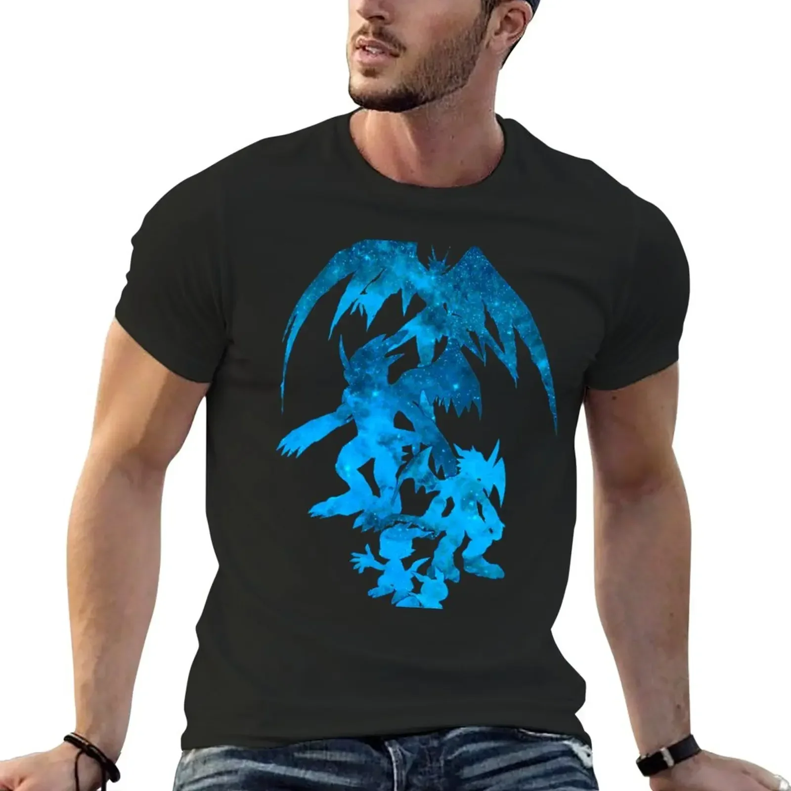 2024  shirts graphic tees Anime t-shirt quick-drying t-shirt Short sleeve mens t shirt graphic New Digimon T-Shirt man