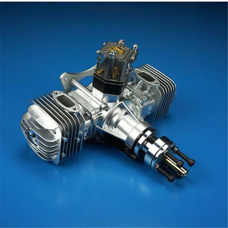 

DLE60 DLE 60 RC самолет бензиновый двигатель двухцилиндровый двухтактный боковой выхлоп натуральный ветроохлажденный ручной запуск объемом 60 куб.см