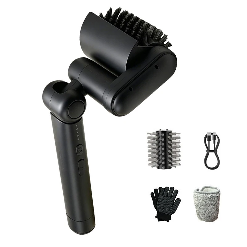 Electric Grill Brush Wireless Stainless Steel Roller Cleaning Brush With USB For Remove Stubborn Food Residues Fast