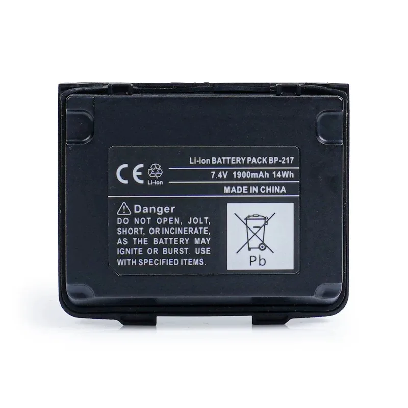 BP-217 7.4V 1900mAh 14Wh Replacement Li-ion Battery for Icom IC-91A IC-T90A E80D E90 T90 Walkie Talkie Two-Way Radio Accessories