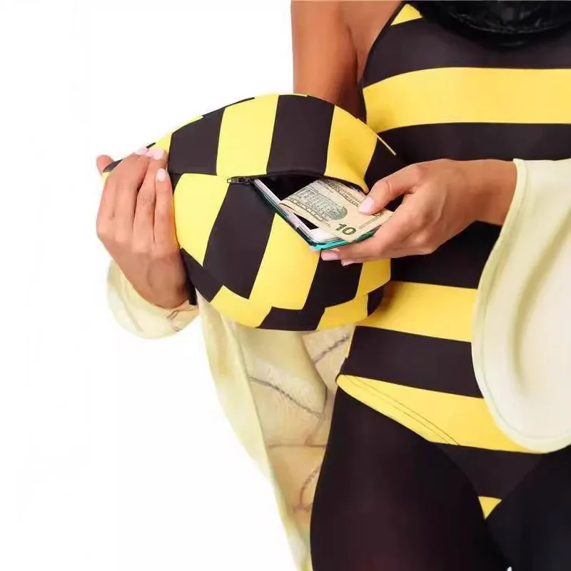 Halloween Adult Party Suit Bee Wings Costume cosplay Festival Men and Women Playing Costumes