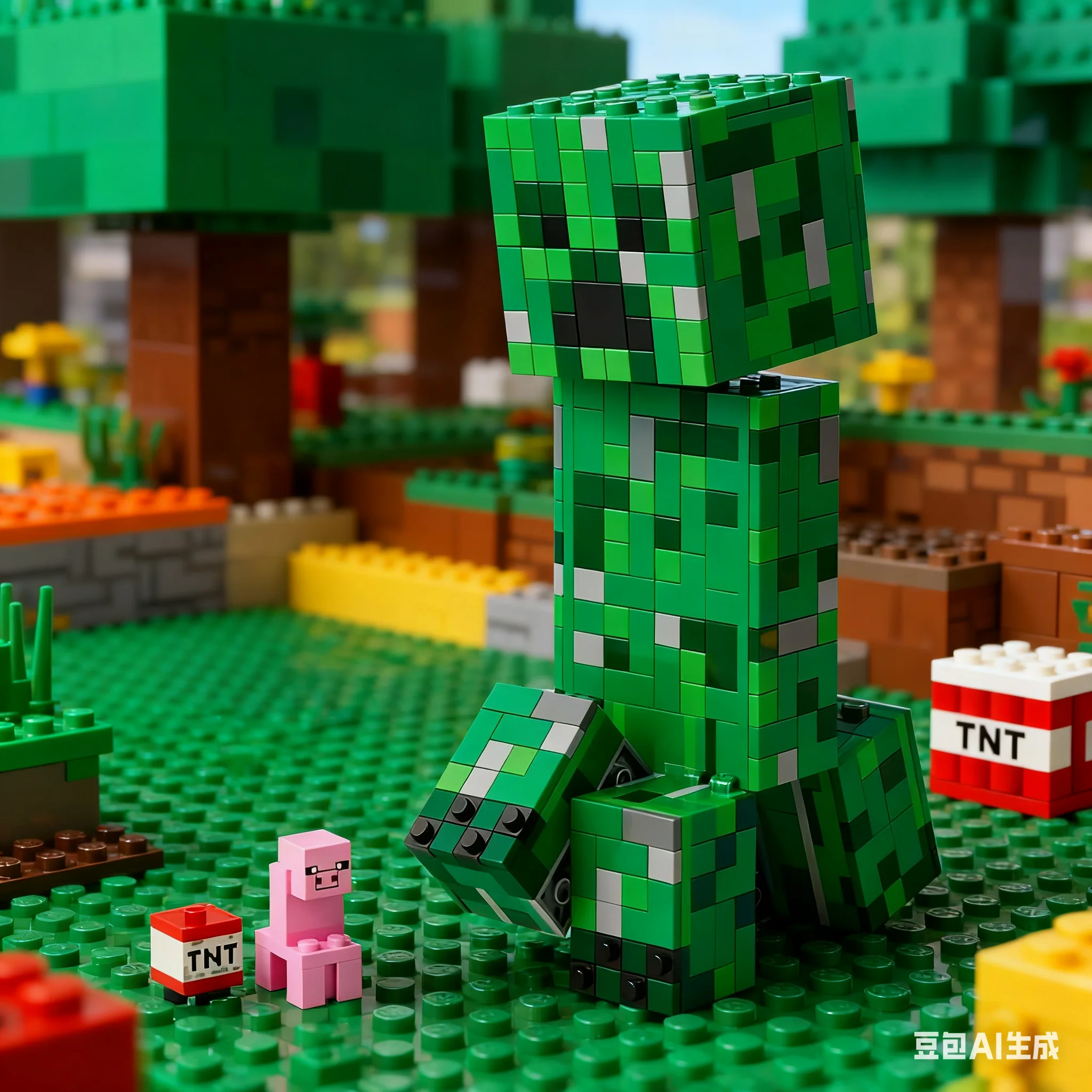 LEGO Blocos de Construção My World Series 21276 Hardworking Fear Meninos e Meninas Montar Blocos de Construção Brinquedos Infantis Presentes