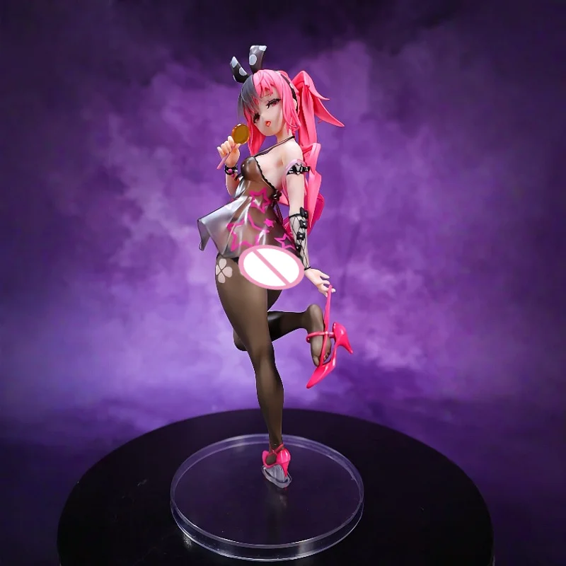 

Digigirl Anime Figure One Sixth Scale Original In Stock Bunny Girl High Heels Lollipop Pvc Collectible Statue Adult