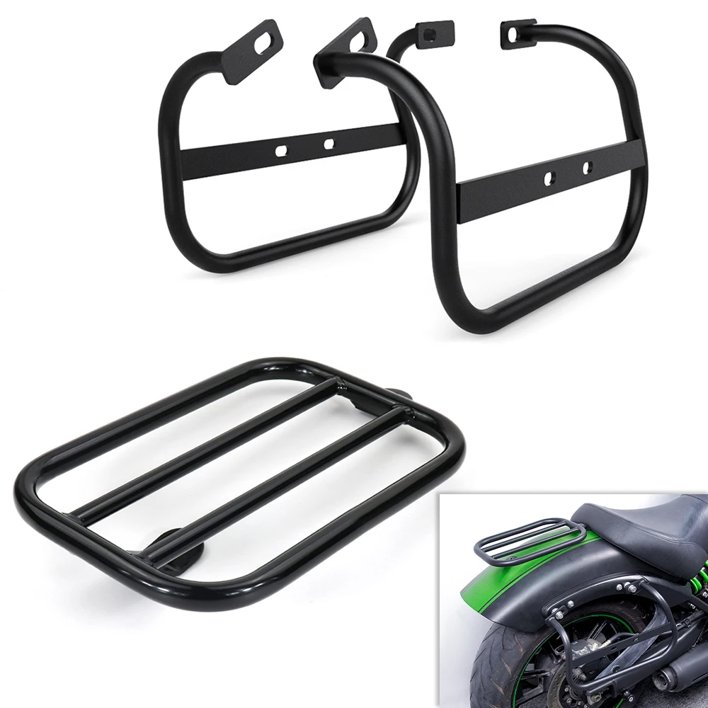 

Rear Luggage Rack Motorcycle Trunk Top Case Side Panniers Saddlebag Support Bracket VULCAN S VULCAN 650 S 2015-2024 For Kawasaki