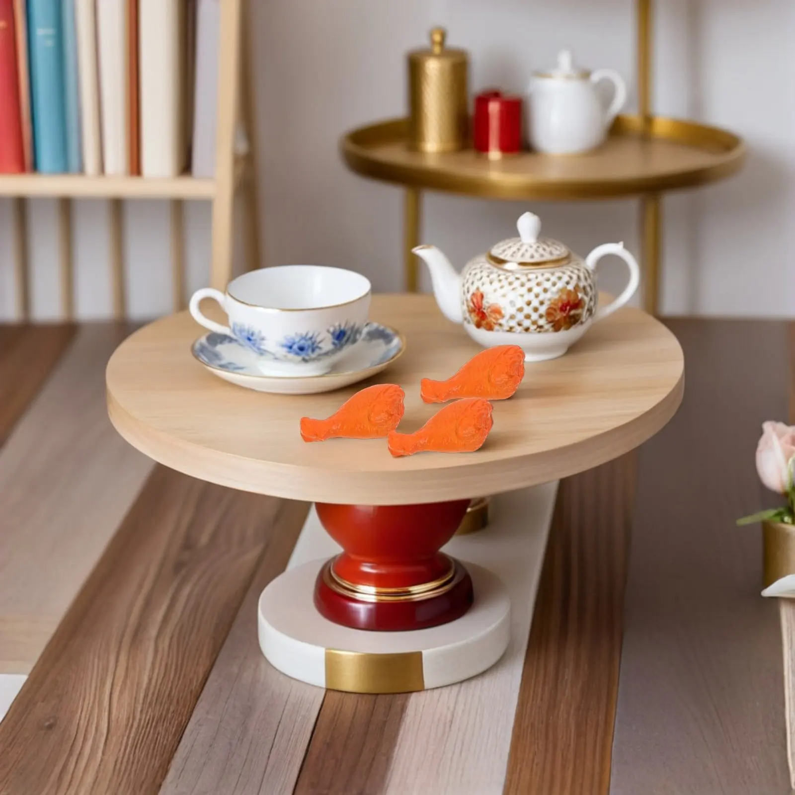 

40 шт. миниатюрных куриных ножек, очень реалистичная имитация еды для кукольного домика, диорамы, реквизита для фотосъемки, миниатюрные, красные