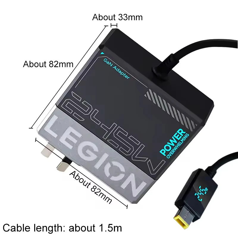 Lenovo LEGION 充電器 245W GaN5.0 タイプ ノートパソコン用電源アダプター 多機種対応充電器（純正品、新品）