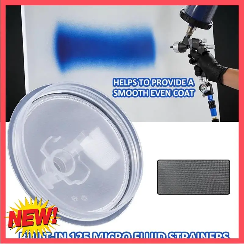 

B17C 6 Oz Spray Guncup Liner And Lid Or Car Paintgun,50-Pack Spray Paint Guncups With Lid,1 Hard Cup With Retaining Ring Durable