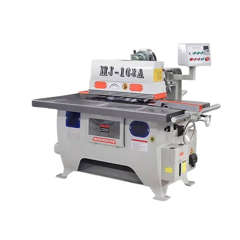 Woodworking machinery single-blade longitudinal saw, automatic lifting lower shaft single-blade saw
