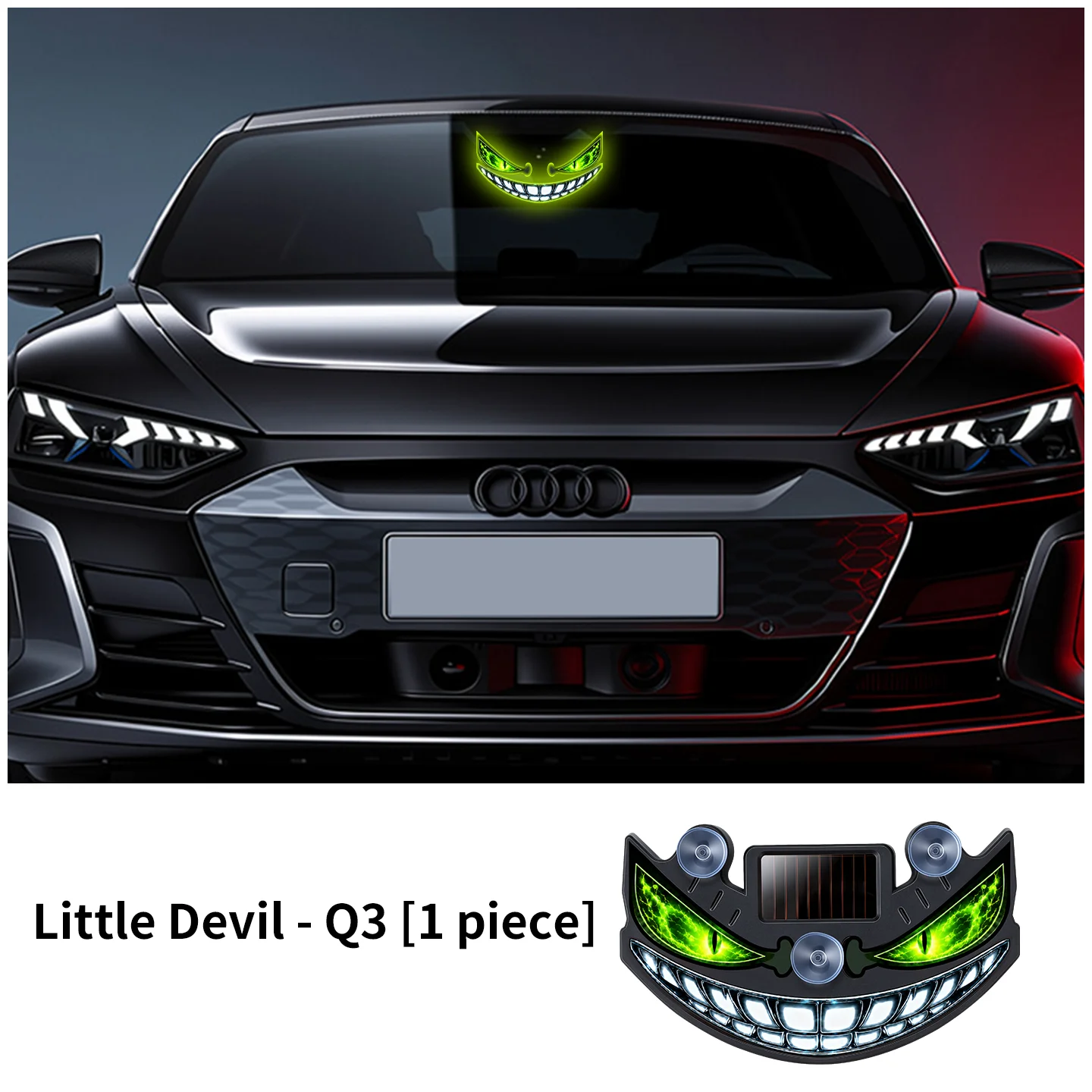 Neue beliebte Devil's Eye Solar-Ladelampe mit dynamischem LED-Licht, mehrere Modi, Warn- und Dekorationslicht ohne Verkabelung