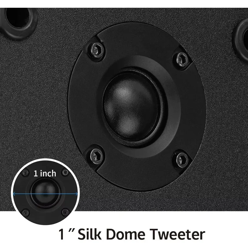 Professional Home Theater Karaoke Speaker System with Active Subwoofer for Surround Sound Classic Design Audio Equipment for