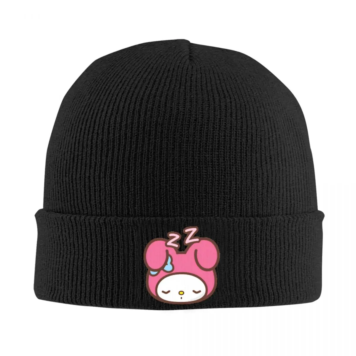 Sleepy My Melody Sleeping Cute Cartoon Knitted Caps Women Men Skullies Beanies Autumn Winter Hat Acrylic Anime Warm Melon Cap