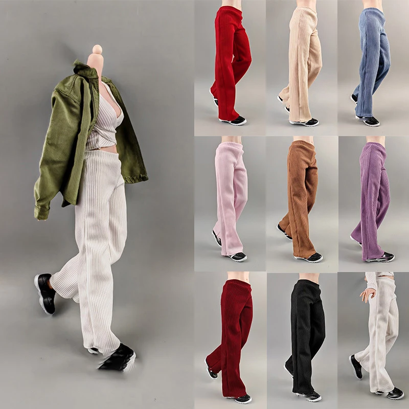 

1/6 Scale Women Girls' Wide-leg Pants Models Sports Clothes for 12''Action Figures Bodies DIY Accessories