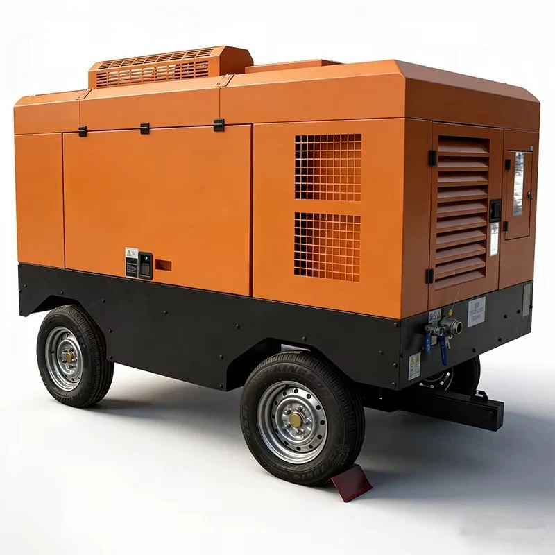 Portable 18-25 Bar 7.5-31 M³/Min Screw Air Compressor 4x4 Tank Motor Pump Industrial Mining Use Compresor Aire