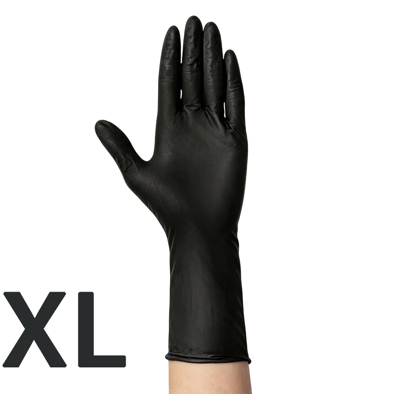 11,4-inch wegwerp nitrilhandschoenen, waterdicht en oliebestendig, perfect voor het afwassen en schoonmaken van de keuken.