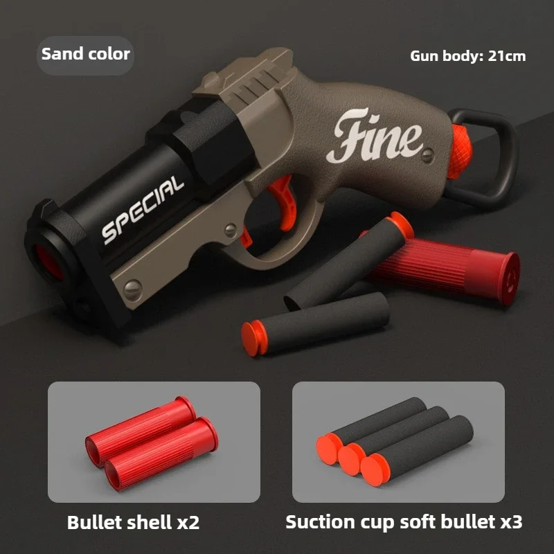 Speelgoedgeweren Mini S686 Shell Gooien Zachte Kogelwerper Speelgoedpistool Airsoft Foam Bullet Blaster Outdoor Schieten Speelgoed Kinderen Pistool