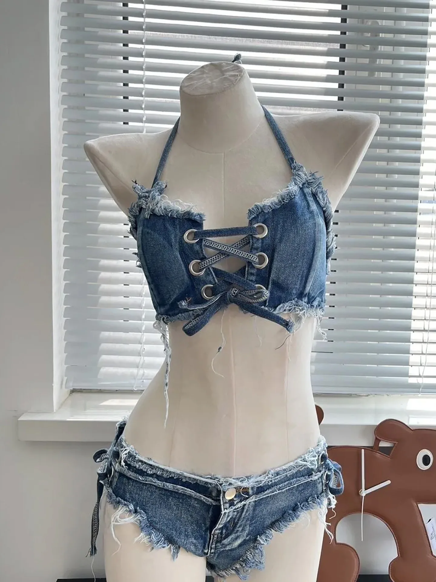 Denim Bikini Sexy Female Swims - Ethnic Clothing & Online Fashion Store Khaadi Uk 评论和价格