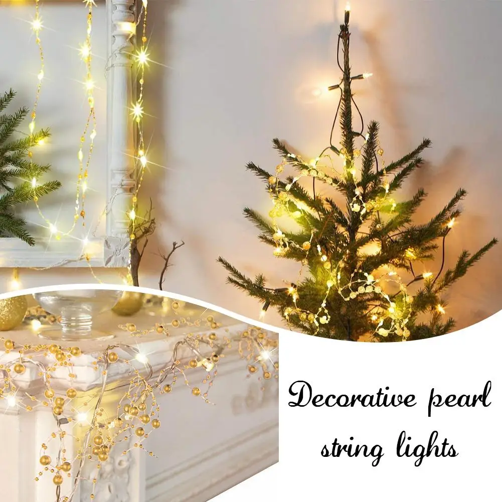 30 المصابيح الجنية الخرز أضواء سلسلة ديكور المنزل المعيشة غرفة نوم حديقة شجرة عيد الميلاد الزفاف السنة الجديدة زخرفة جارلاند #5