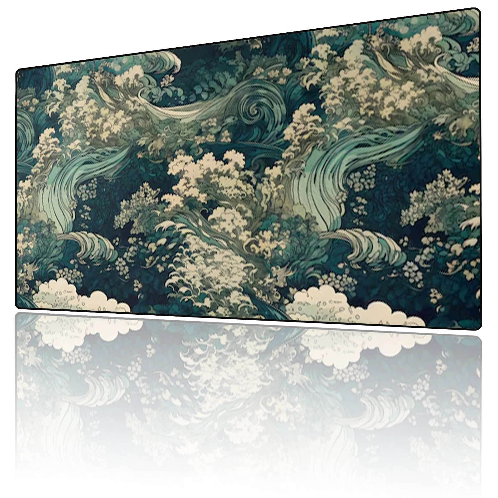 

Large gaming mousepad Japanese Ukiyo-e desk mat rubber non-slip precision lock Unique desktop accessories office decoration pads
