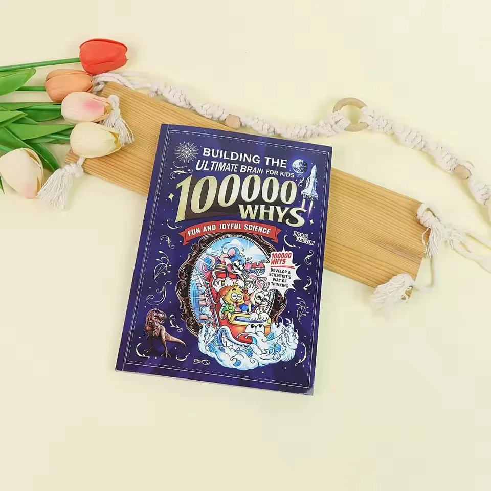 100.000 Porquês: Construindo o Cérebro Definitivo para Crianças - Versão em Inglês, Livro Divertido de Ciência em Desenho Animado, Educação Infantil STEM