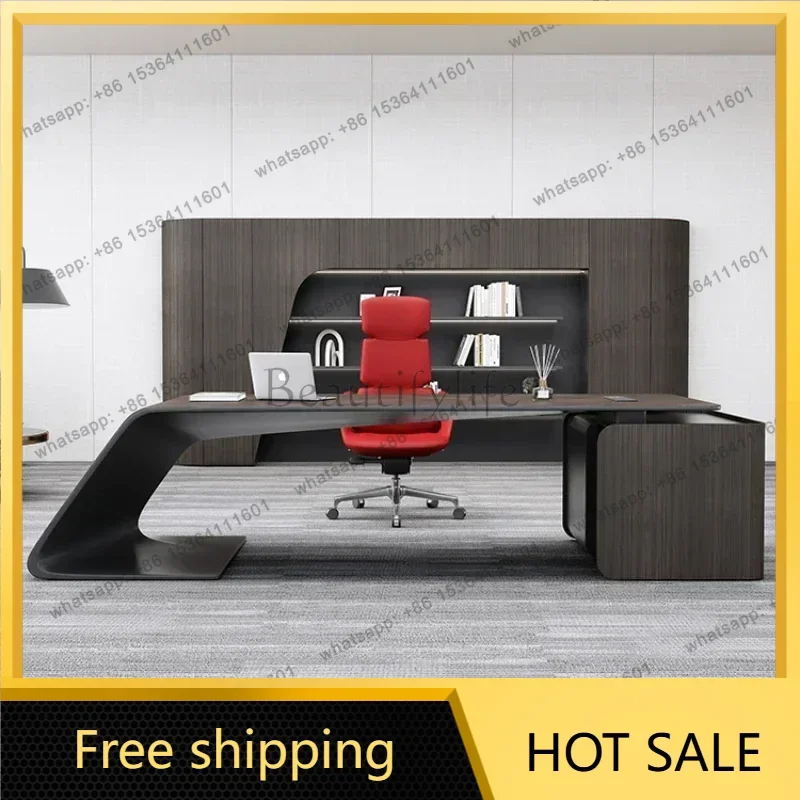 LJY Aesthetic Work Office Desk Study Setup Accessories Seating Student Corner Office Desks Multifunction Ufficio Lounge Furnitur