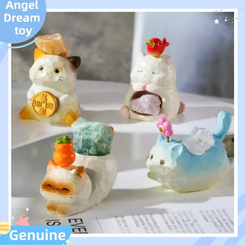 

Authentic New Cat Energy Pal Blind Box Fragrance Stone Siam Cat Ornament Desktop Decoration Healing Series Girl Birthday Gift